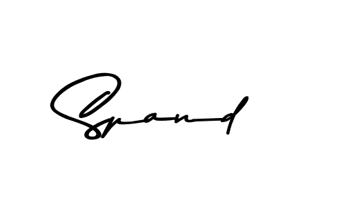 Use a signature maker to create a handwritten signature online. With this signature software, you can design (Asem Kandis PERSONAL USE) your own signature for name Spand. Spand signature style 9 images and pictures png