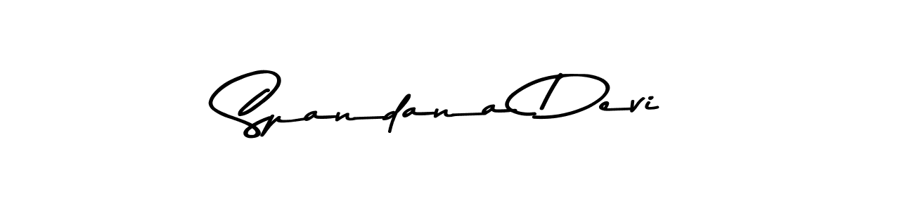 How to make Spandana Devi signature? Asem Kandis PERSONAL USE is a professional autograph style. Create handwritten signature for Spandana Devi name. Spandana Devi signature style 9 images and pictures png