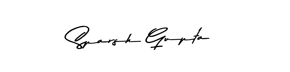 How to make Sparsh Gupta name signature. Use Asem Kandis PERSONAL USE style for creating short signs online. This is the latest handwritten sign. Sparsh Gupta signature style 9 images and pictures png
