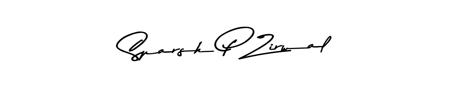 Also You can easily find your signature by using the search form. We will create Sparsh P Zirwal name handwritten signature images for you free of cost using Asem Kandis PERSONAL USE sign style. Sparsh P Zirwal signature style 9 images and pictures png