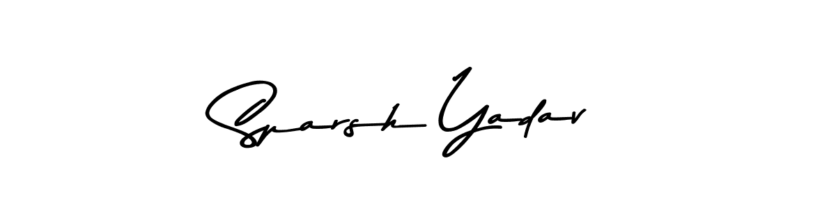 How to make Sparsh Yadav name signature. Use Asem Kandis PERSONAL USE style for creating short signs online. This is the latest handwritten sign. Sparsh Yadav signature style 9 images and pictures png