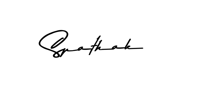 Make a beautiful signature design for name Spathak. Use this online signature maker to create a handwritten signature for free. Spathak signature style 9 images and pictures png