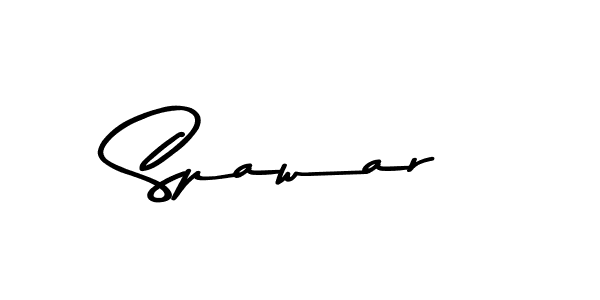 Design your own signature with our free online signature maker. With this signature software, you can create a handwritten (Asem Kandis PERSONAL USE) signature for name Spawar. Spawar signature style 9 images and pictures png