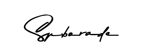 Looking for an artistic signature for Spborade? The Asem Kandis PERSONAL USE calligraphy style gives a sophisticated flow suitable for business cards and emails. Spborade signature style 9 images and pictures png