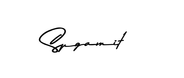 Use a signature maker to create a handwritten signature online. With this signature software, you can design (Asem Kandis PERSONAL USE) your own signature for name Spgamit. Spgamit signature style 9 images and pictures png