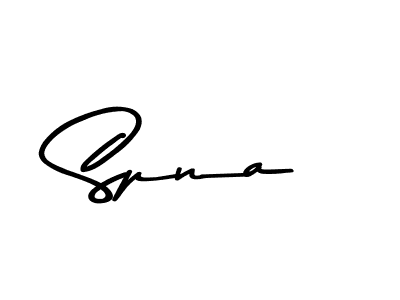 Design your own signature with our free online signature maker. With this signature software, you can create a handwritten (Asem Kandis PERSONAL USE) signature for name Spna. Spna signature style 9 images and pictures png