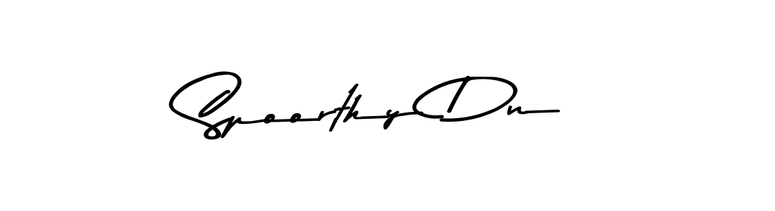 Design your own signature with our free online signature maker. With this signature software, you can create a handwritten (Asem Kandis PERSONAL USE) signature for name Spoorthy Dn. Spoorthy Dn signature style 9 images and pictures png