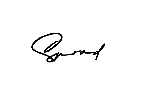 Asem Kandis PERSONAL USE is a professional signature style that is perfect for those who want to add a touch of class to their signature. It is also a great choice for those who want to make their signature more unique. Get Sprad name to fancy signature for free. Sprad signature style 9 images and pictures png