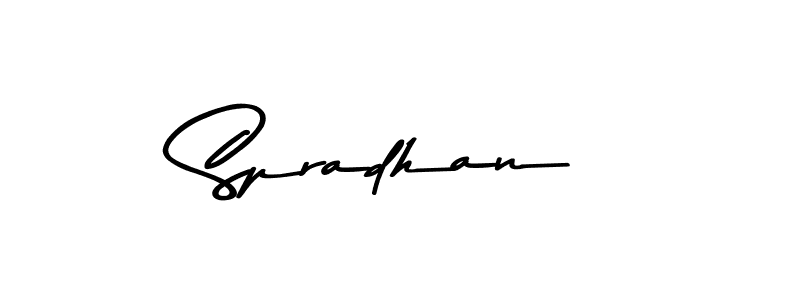 Design your own signature with our free online signature maker. With this signature software, you can create a handwritten (Asem Kandis PERSONAL USE) signature for name Spradhan. Spradhan signature style 9 images and pictures png