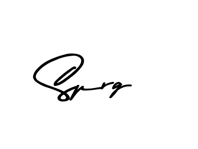 How to make Sprg signature? Asem Kandis PERSONAL USE is a professional autograph style. Create handwritten signature for Sprg name. Sprg signature style 9 images and pictures png