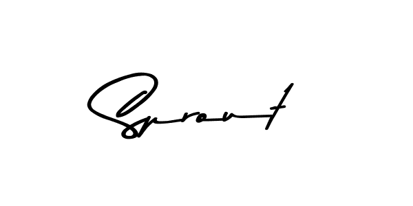 Similarly Asem Kandis PERSONAL USE is the best handwritten signature design. Signature creator online .You can use it as an online autograph creator for name Sprout. Sprout signature style 9 images and pictures png