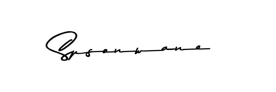 How to make Spsonwane signature? Asem Kandis PERSONAL USE is a professional autograph style. Create handwritten signature for Spsonwane name. Spsonwane signature style 9 images and pictures png