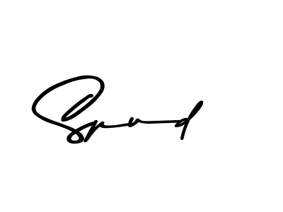 Use a signature maker to create a handwritten signature online. With this signature software, you can design (Asem Kandis PERSONAL USE) your own signature for name Spud. Spud signature style 9 images and pictures png