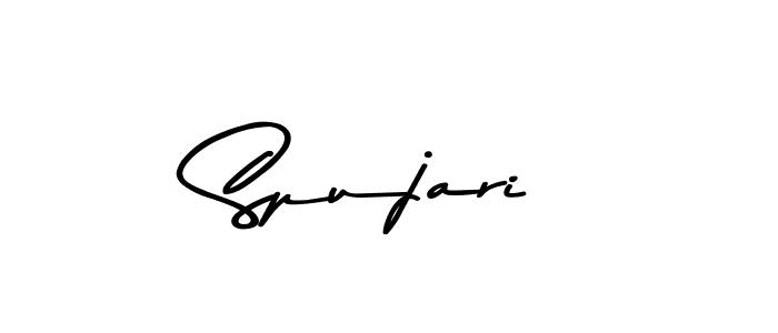 Spujari stylish signature style. Best Handwritten Sign (Asem Kandis PERSONAL USE) for my name. Handwritten Signature Collection Ideas for my name Spujari. Spujari signature style 9 images and pictures png