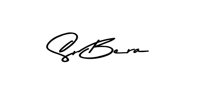 How to make Sr Bera name signature. Use Asem Kandis PERSONAL USE style for creating short signs online. This is the latest handwritten sign. Sr Bera signature style 9 images and pictures png