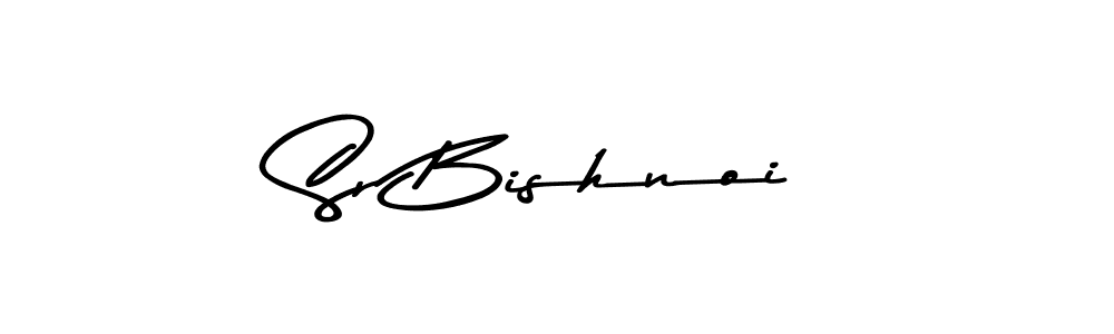 Make a beautiful signature design for name Sr Bishnoi. With this signature (Asem Kandis PERSONAL USE) style, you can create a handwritten signature for free. Sr Bishnoi signature style 9 images and pictures png