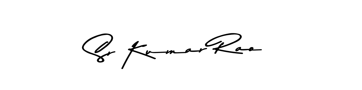 Create a beautiful signature design for name Sr Kumar Rao. With this signature (Asem Kandis PERSONAL USE) fonts, you can make a handwritten signature for free. Sr Kumar Rao signature style 9 images and pictures png