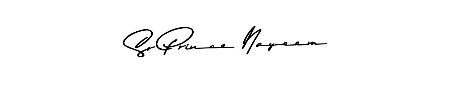 Also You can easily find your signature by using the search form. We will create Sr Prince Nayeem name handwritten signature images for you free of cost using Asem Kandis PERSONAL USE sign style. Sr Prince Nayeem signature style 9 images and pictures png