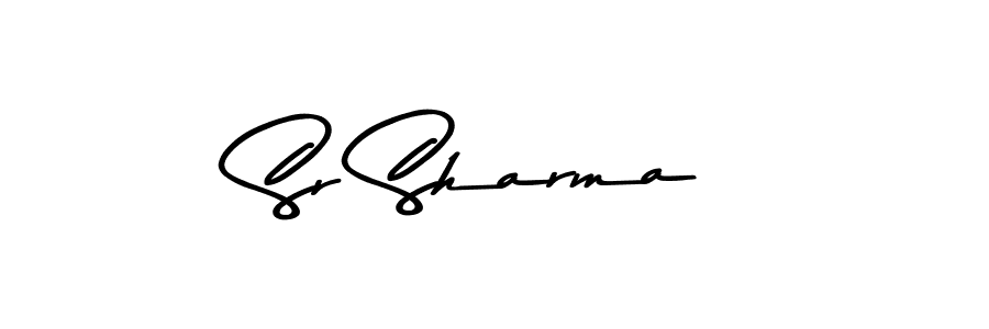 Create a beautiful signature design for name Sr Sharma. With this signature (Asem Kandis PERSONAL USE) fonts, you can make a handwritten signature for free. Sr Sharma signature style 9 images and pictures png