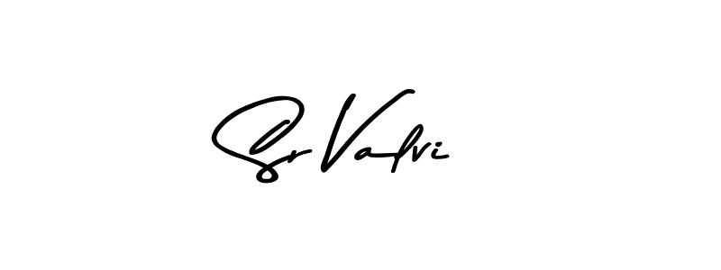 Make a beautiful signature design for name Sr Valvi. Use this online signature maker to create a handwritten signature for free. Sr Valvi signature style 9 images and pictures png