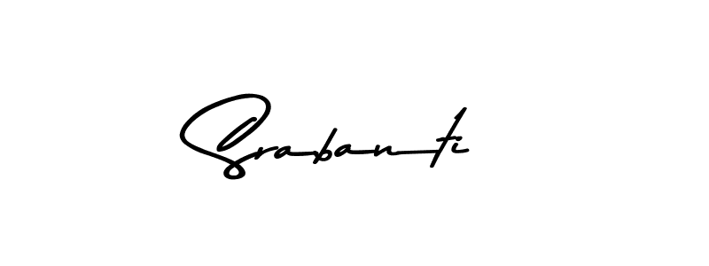 How to make Srabanti signature? Asem Kandis PERSONAL USE is a professional autograph style. Create handwritten signature for Srabanti name. Srabanti signature style 9 images and pictures png