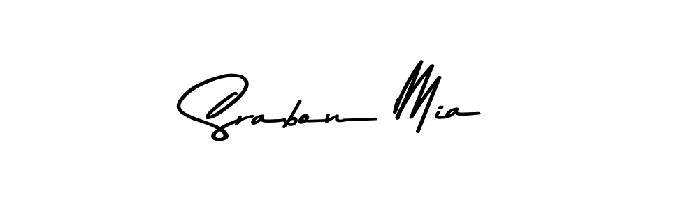 Also we have Srabon Mia name is the best signature style. Create professional handwritten signature collection using Asem Kandis PERSONAL USE autograph style. Srabon Mia signature style 9 images and pictures png