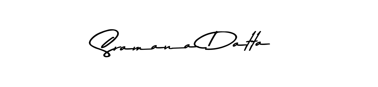 Use a signature maker to create a handwritten signature online. With this signature software, you can design (Asem Kandis PERSONAL USE) your own signature for name Sramana Datta. Sramana Datta signature style 9 images and pictures png