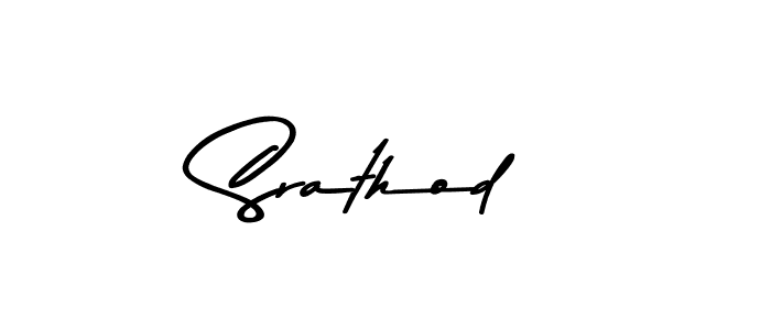 Make a beautiful signature design for name Srathod. With this signature (Asem Kandis PERSONAL USE) style, you can create a handwritten signature for free. Srathod signature style 9 images and pictures png