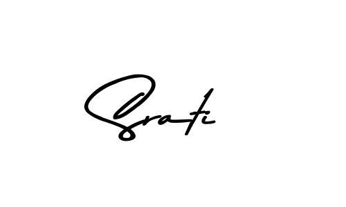 Make a beautiful signature design for name Srati. With this signature (Asem Kandis PERSONAL USE) style, you can create a handwritten signature for free. Srati signature style 9 images and pictures png