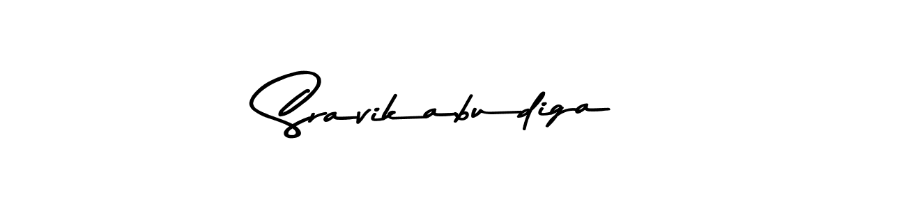 Create a beautiful signature design for name Sravikabudiga. With this signature (Asem Kandis PERSONAL USE) fonts, you can make a handwritten signature for free. Sravikabudiga signature style 9 images and pictures png