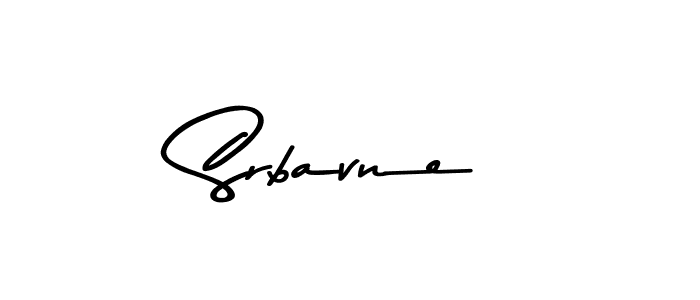 How to make Srbavne signature? Asem Kandis PERSONAL USE is a professional autograph style. Create handwritten signature for Srbavne name. Srbavne signature style 9 images and pictures png