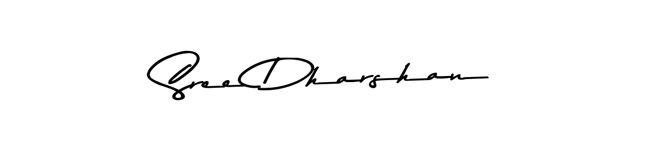 Make a beautiful signature design for name Sree Dharshan. With this signature (Asem Kandis PERSONAL USE) style, you can create a handwritten signature for free. Sree Dharshan signature style 9 images and pictures png