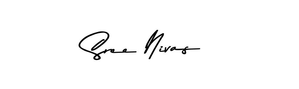 How to make Sree Nivas name signature. Use Asem Kandis PERSONAL USE style for creating short signs online. This is the latest handwritten sign. Sree Nivas signature style 9 images and pictures png