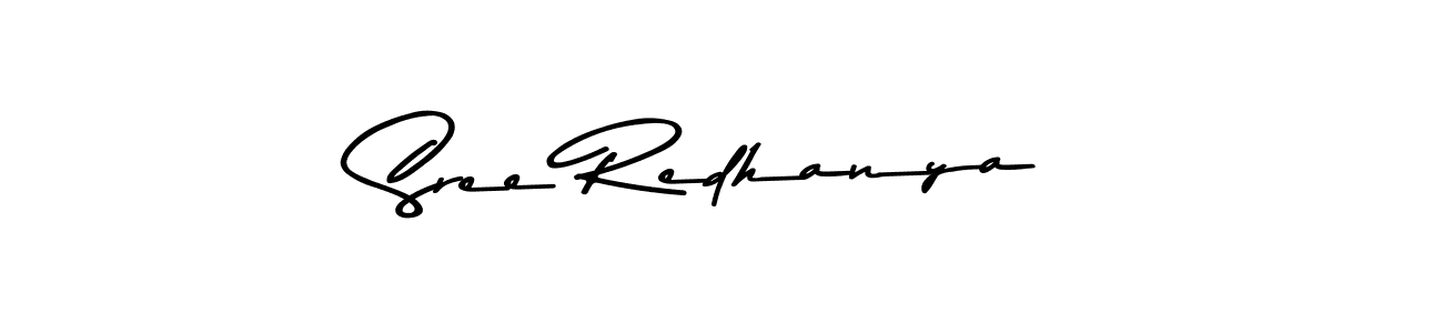 Sree Redhanya stylish signature style. Best Handwritten Sign (Asem Kandis PERSONAL USE) for my name. Handwritten Signature Collection Ideas for my name Sree Redhanya. Sree Redhanya signature style 9 images and pictures png