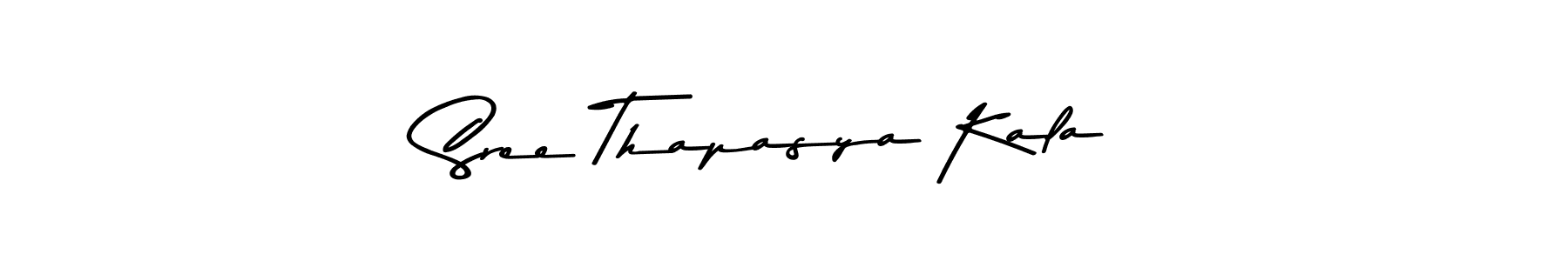 You should practise on your own different ways (Asem Kandis PERSONAL USE) to write your name (Sree Thapasya Kala) in signature. don't let someone else do it for you. Sree Thapasya Kala signature style 9 images and pictures png