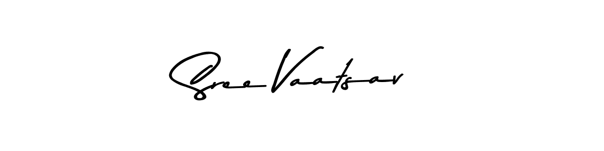 How to make Sree Vaatsav name signature. Use Asem Kandis PERSONAL USE style for creating short signs online. This is the latest handwritten sign. Sree Vaatsav signature style 9 images and pictures png