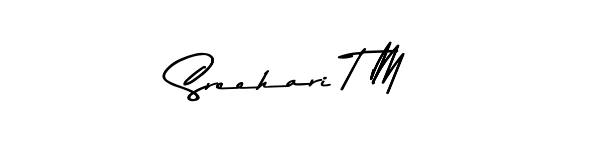 Design your own signature with our free online signature maker. With this signature software, you can create a handwritten (Asem Kandis PERSONAL USE) signature for name Sreehari T M. Sreehari T M signature style 9 images and pictures png