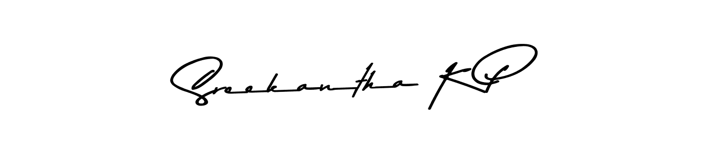 The best way (Asem Kandis PERSONAL USE) to make a short signature is to pick only two or three words in your name. The name Sreekantha K P include a total of six letters. For converting this name. Sreekantha K P signature style 9 images and pictures png