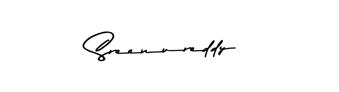 Sreenureddy stylish signature style. Best Handwritten Sign (Asem Kandis PERSONAL USE) for my name. Handwritten Signature Collection Ideas for my name Sreenureddy. Sreenureddy signature style 9 images and pictures png