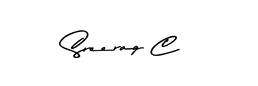 How to make Sreerag C signature? Asem Kandis PERSONAL USE is a professional autograph style. Create handwritten signature for Sreerag C name. Sreerag C signature style 9 images and pictures png