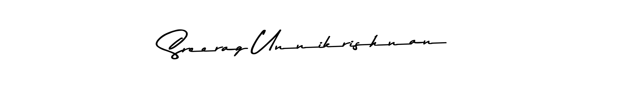 Use a signature maker to create a handwritten signature online. With this signature software, you can design (Asem Kandis PERSONAL USE) your own signature for name Sreerag Unnikrishnan. Sreerag Unnikrishnan signature style 9 images and pictures png