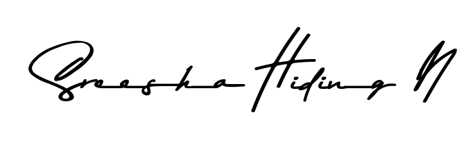 Generate high-definition signature styles for Sreesha Hiding N. The Asem Kandis PERSONAL USE typeface ensures crisp legibility and sophisticated design. Sreesha Hiding N signature style 9 images and pictures png