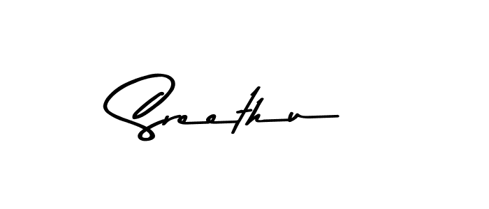 How to make Sreethu name signature. Use Asem Kandis PERSONAL USE style for creating short signs online. This is the latest handwritten sign. Sreethu signature style 9 images and pictures png