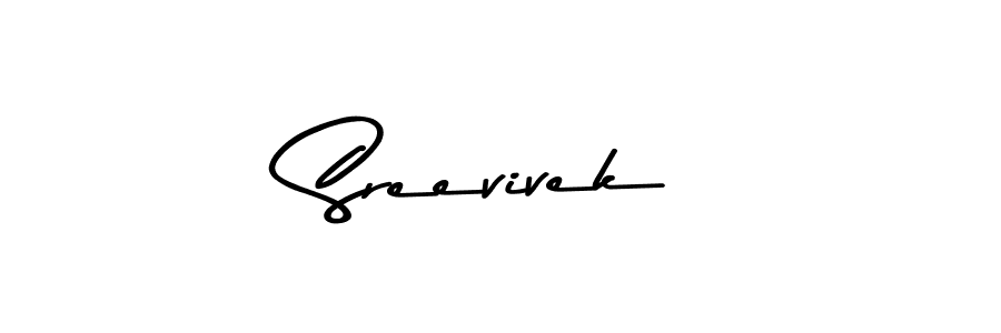 Sreevivek stylish signature style. Best Handwritten Sign (Asem Kandis PERSONAL USE) for my name. Handwritten Signature Collection Ideas for my name Sreevivek. Sreevivek signature style 9 images and pictures png