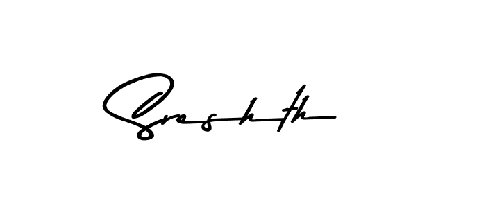 Also You can easily find your signature by using the search form. We will create Sreshth name handwritten signature images for you free of cost using Asem Kandis PERSONAL USE sign style. Sreshth signature style 9 images and pictures png