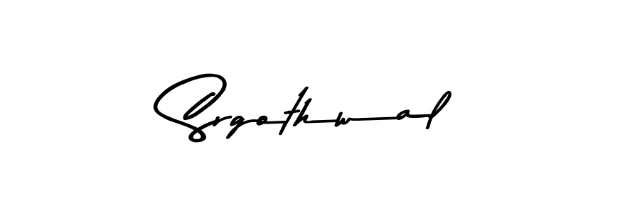 Asem Kandis PERSONAL USE is a professional signature style that is perfect for those who want to add a touch of class to their signature. It is also a great choice for those who want to make their signature more unique. Get Srgothwal name to fancy signature for free. Srgothwal signature style 9 images and pictures png
