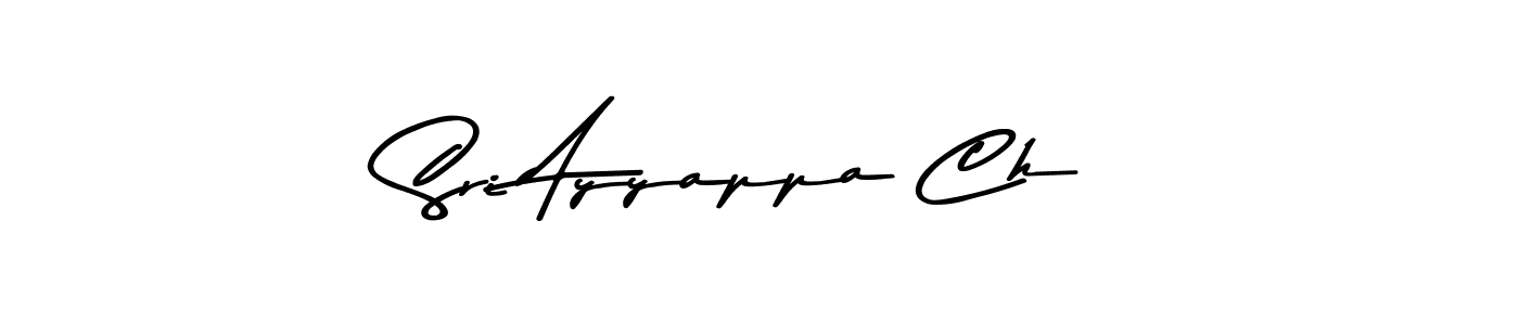 Design your own signature with our free online signature maker. With this signature software, you can create a handwritten (Asem Kandis PERSONAL USE) signature for name Sri Ayyappa Ch. Sri Ayyappa Ch signature style 9 images and pictures png