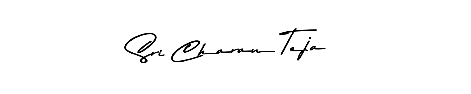 Make a beautiful signature design for name Sri Charan Teja. With this signature (Asem Kandis PERSONAL USE) style, you can create a handwritten signature for free. Sri Charan Teja signature style 9 images and pictures png