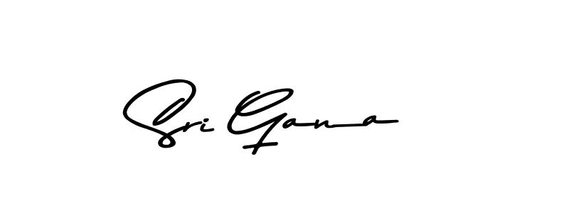 Design your own signature with our free online signature maker. With this signature software, you can create a handwritten (Asem Kandis PERSONAL USE) signature for name Sri Gana. Sri Gana signature style 9 images and pictures png