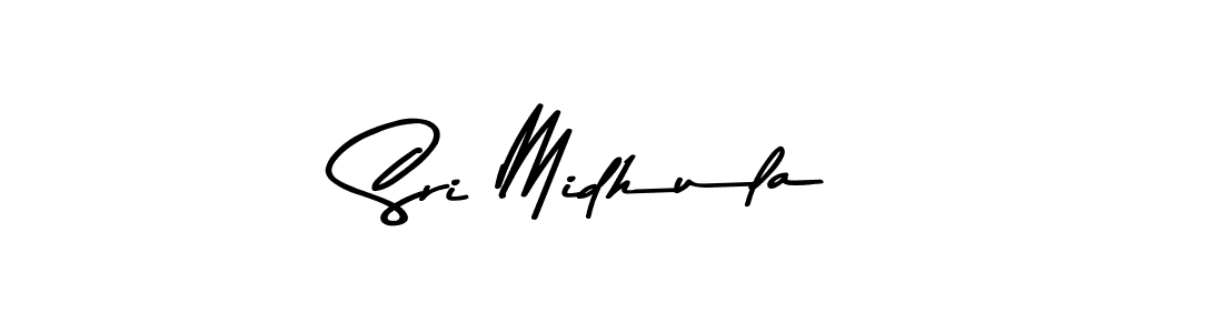 The best way (Asem Kandis PERSONAL USE) to make a short signature is to pick only two or three words in your name. The name Sri Midhula include a total of six letters. For converting this name. Sri Midhula signature style 9 images and pictures png